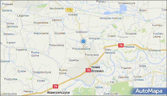 mapa Szpitary, Szpitary na mapie Targeo